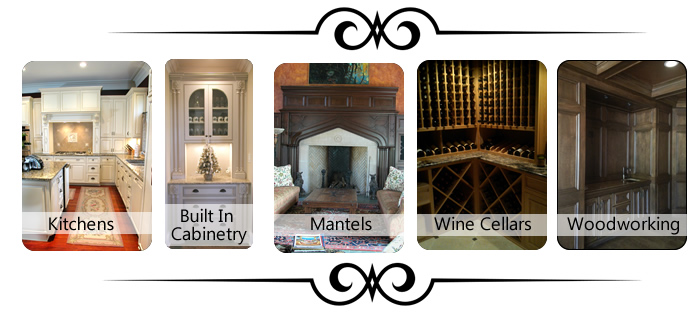 Custom kitchens, cabinetry, mantels, wine cellars, woodworking in Knoxville